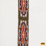 HILASON Beaded American Style Western Cowgirl Handmade Hatband Tan