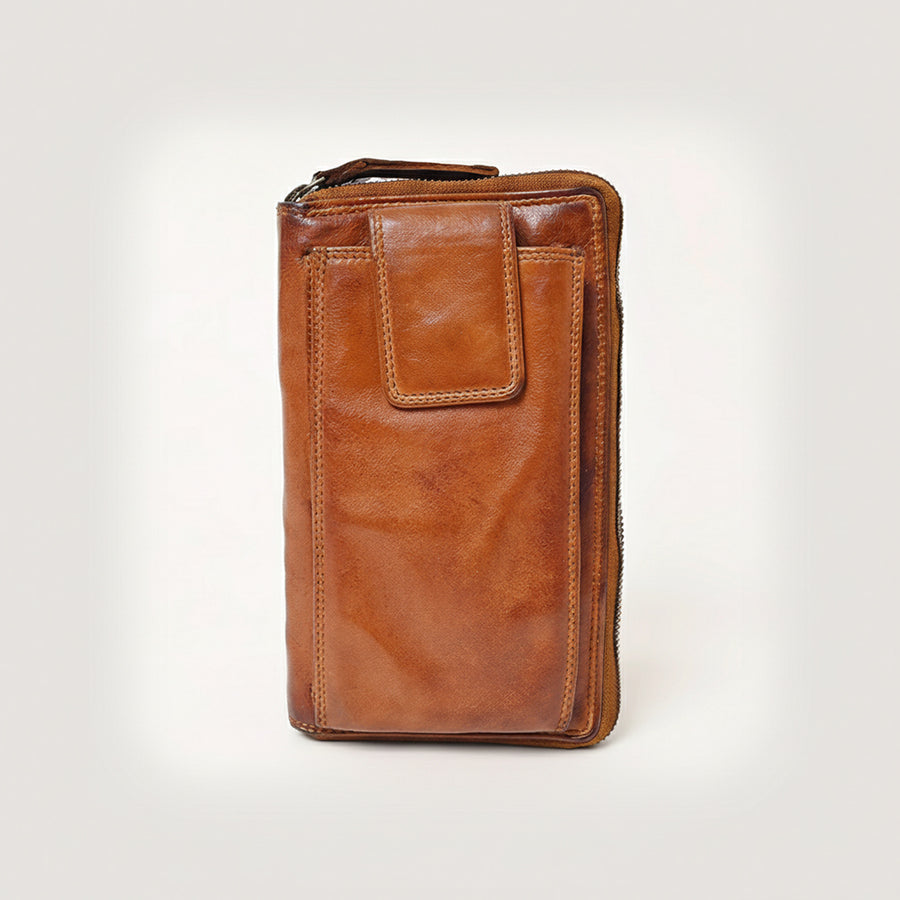 Spaghetti Western Swc432Cg Coin Purse Vintage Handmade Drum Dyed Genuine European Cowhide Leather Women Bag Western Handbag Purse