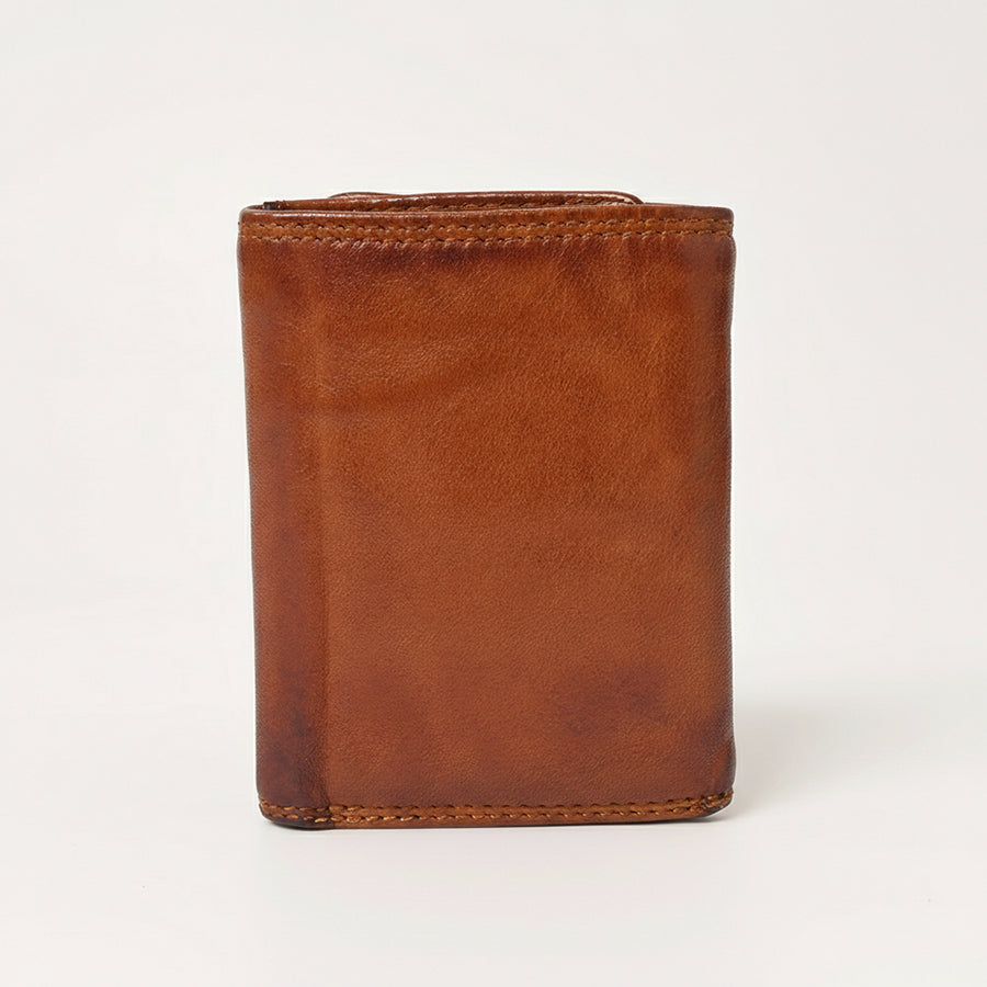 Spaghetti Western Swc464Cg Wallet Vintage Handmade Drum Dyed Genuine European Cowhide Leather Women Bag Western Handbag Purse