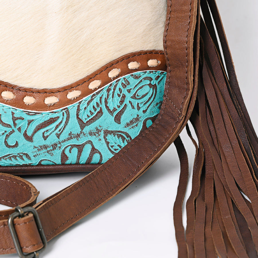 OHLAY KBG226 TOTE Embossed Hair-on Genuine Leather women bag western handbag purse