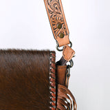 OHLAY MESSENGER  Hair-on Genuine Leather women bag western handbag purse