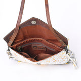 OHLAY KBG243 ENVELOPE Hand Tooled Hair-on Genuine Leather women bag western handbag purse