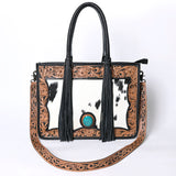 OHLAY KBG245 TOTE Hand Tooled Hair-on Genuine Leather women bag western handbag purse
