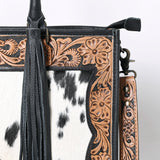 OHLAY KBG245 TOTE Hand Tooled Hair-on Genuine Leather women bag western handbag purse