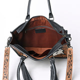 OHLAY KBG245 TOTE Hand Tooled Hair-on Genuine Leather women bag western handbag purse