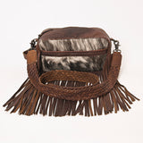 OHLAY TOILETRY Hair-on Genuine Leather women bag western handbag purse