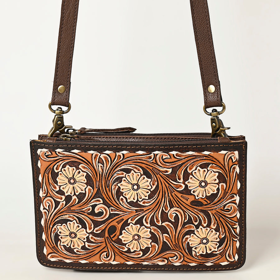 American Darling Crossbody Hand Tooled Genuine Western Leather Women Bag | Handbag Purse for Cute