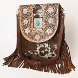 American Darling Cross Body Hand Tooled Hair on-Genuine Leather Western Women Bag Handbag Purse | Crossbody for Cute