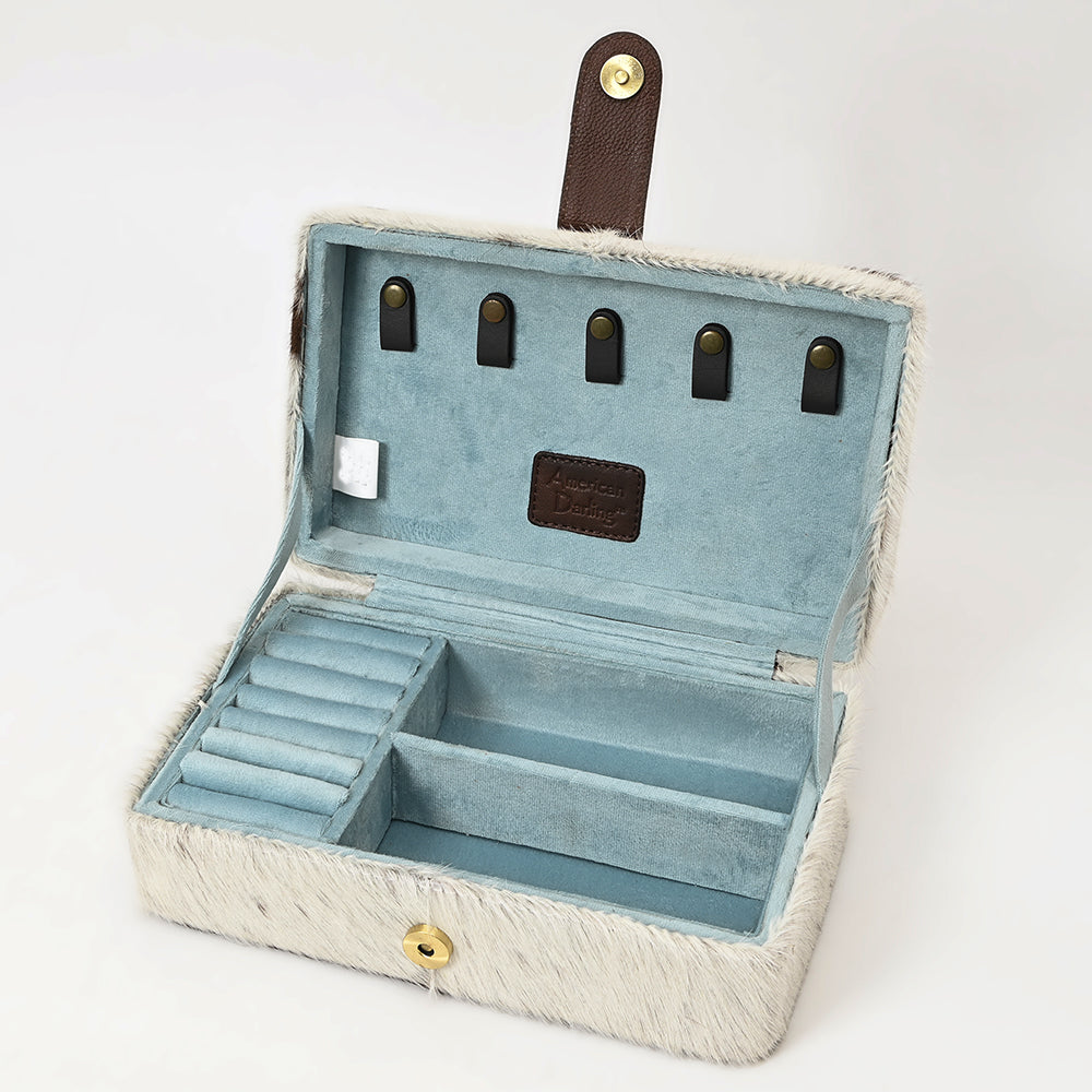 American Darling Jewelry Case Hair On Genuine Leather Western Women Bag Handbag Purse |