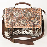 American Darling Cross Body Hand Tooled Hair on-Genuine Leather Western Women Bag Handbag Purse | Crossbody for Cute