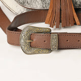 American Darling Cross Body Hand Tooled Hair on-Genuine Leather Western Women Bag Handbag Purse | Crossbody for Cute