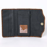 OHLAY KBG273 Coin Purse Embossed Genuine Leather women bag western handbag purse