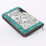 OHLAY KBG274 Coin Purse Embossed Hair-On Genuine Leather women bag western handbag purse