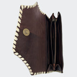 OHLAY WALLET Hand Tooled Hair-on Genuine Leather women bag western handbag purse