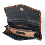OHLAY KBG294 Coin Purse Embossed Genuine Leather women bag western handbag purse