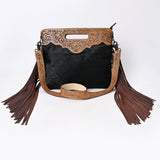 OHLAY KBG299 Clutch Hand Tooled Hair-On Genuine Leather women bag western handbag purse
