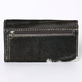 OHLAY KBG306 Coin Purse Hand Tooled Hair-On Genuine Leather women bag western handbag purse