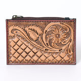OHLAY KBG309 Coin Purse Hand Tooled Hair-On Genuine Leather women bag western handbag purse