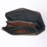 OHLAY KBG310 Coin Purse Embossed Hair-On Genuine Leather women bag western handbag purse