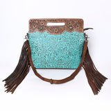 OHLAY KBG314 Clutch Hand Tooled Embossed Genuine Leather women bag western handbag purse