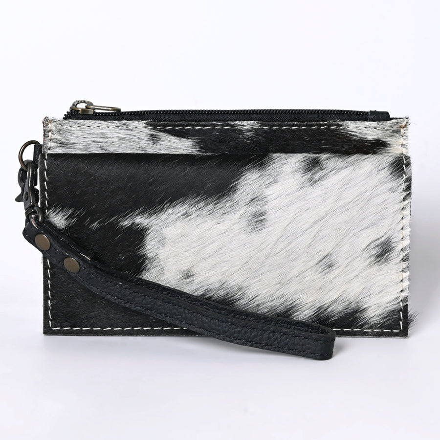 OHLAY Coin Purse Hair-On Genuine Leather Women Bag Western Handbag | for Cute