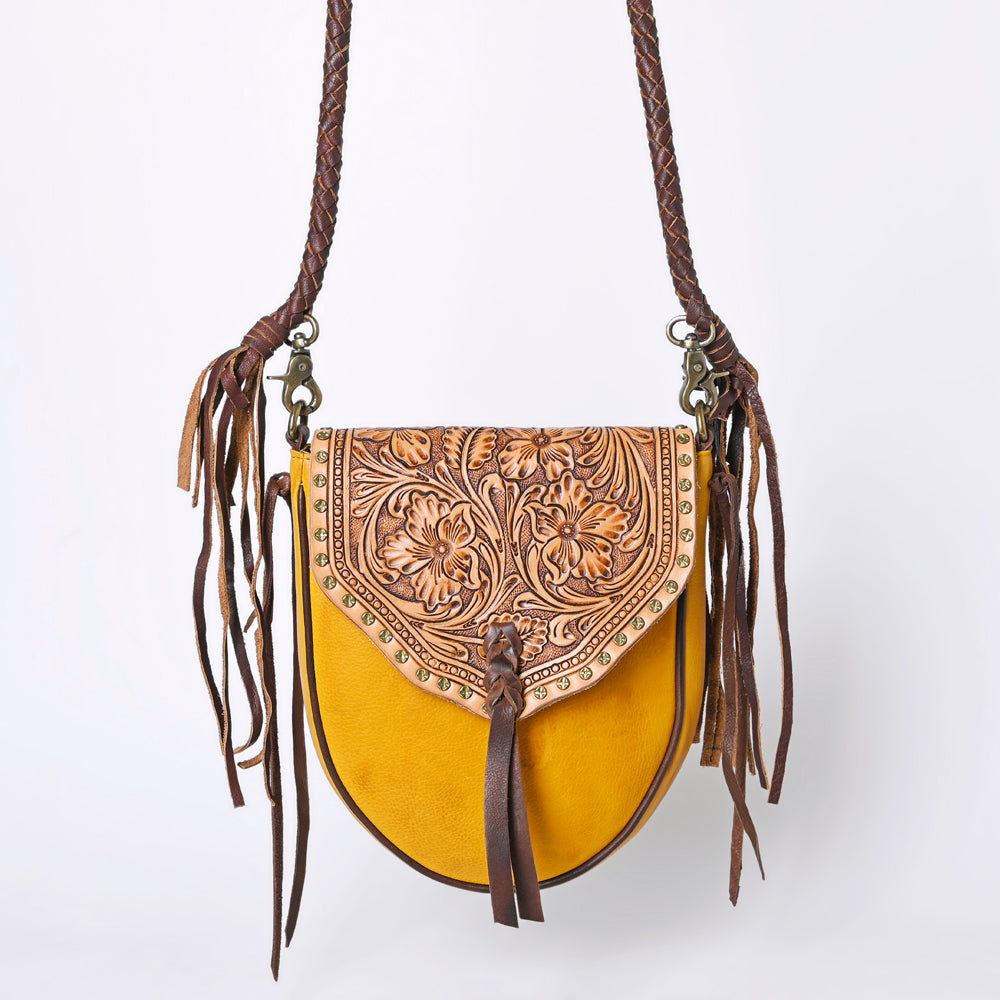 American Darling Cross Body Hand Tooled Genuine Leather Western Women Bag | Brown Handbag Purse Crossbody for Cute