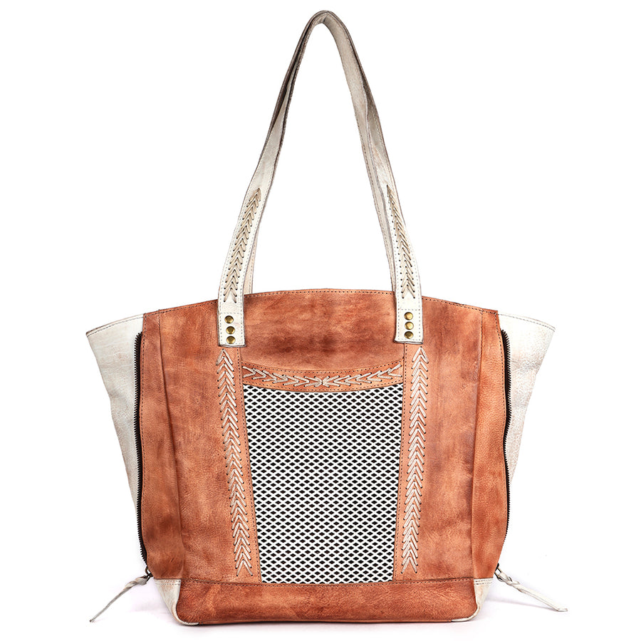 Never Mind Nmbgm135A Tote Vintage Handmade Genuine Cowhide Leather Women Bag Western Handbag Purse