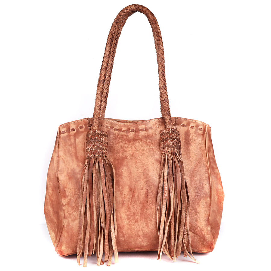 Never Mind Nmbgm141 Tote Vintage Handmade Genuine Cowhide Leather Women Bag Western Handbag Purse