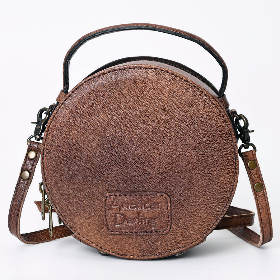 American Darling Canteen Bag Hand Tooled Genuine Leather Western Women | Handbag Purse Travel Clutch