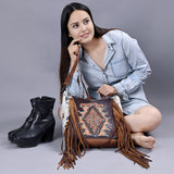 American Darling Hobo Bag Hair on Genuine Leather Western Women Bag Handbag Purse | Hobo Bag for Women | Cute Hobo Bag | Hobo Purse | Travel Hobo Bag