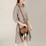 American Darling Crossbody Hair-On Genuine Leather Women Bag Western Handbag Purse