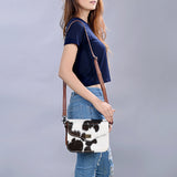 American Darling Small Crossbody Hair On Genuine Leather Women Bag Western Handbag Purse
