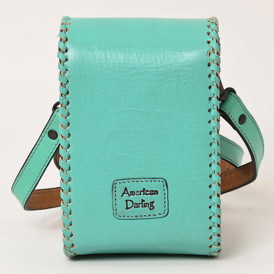 American Darling Cell Phone Holder Hand Tooled Genuine Leather Western Women Bag Handbag Purse | Travel Bags College Casual