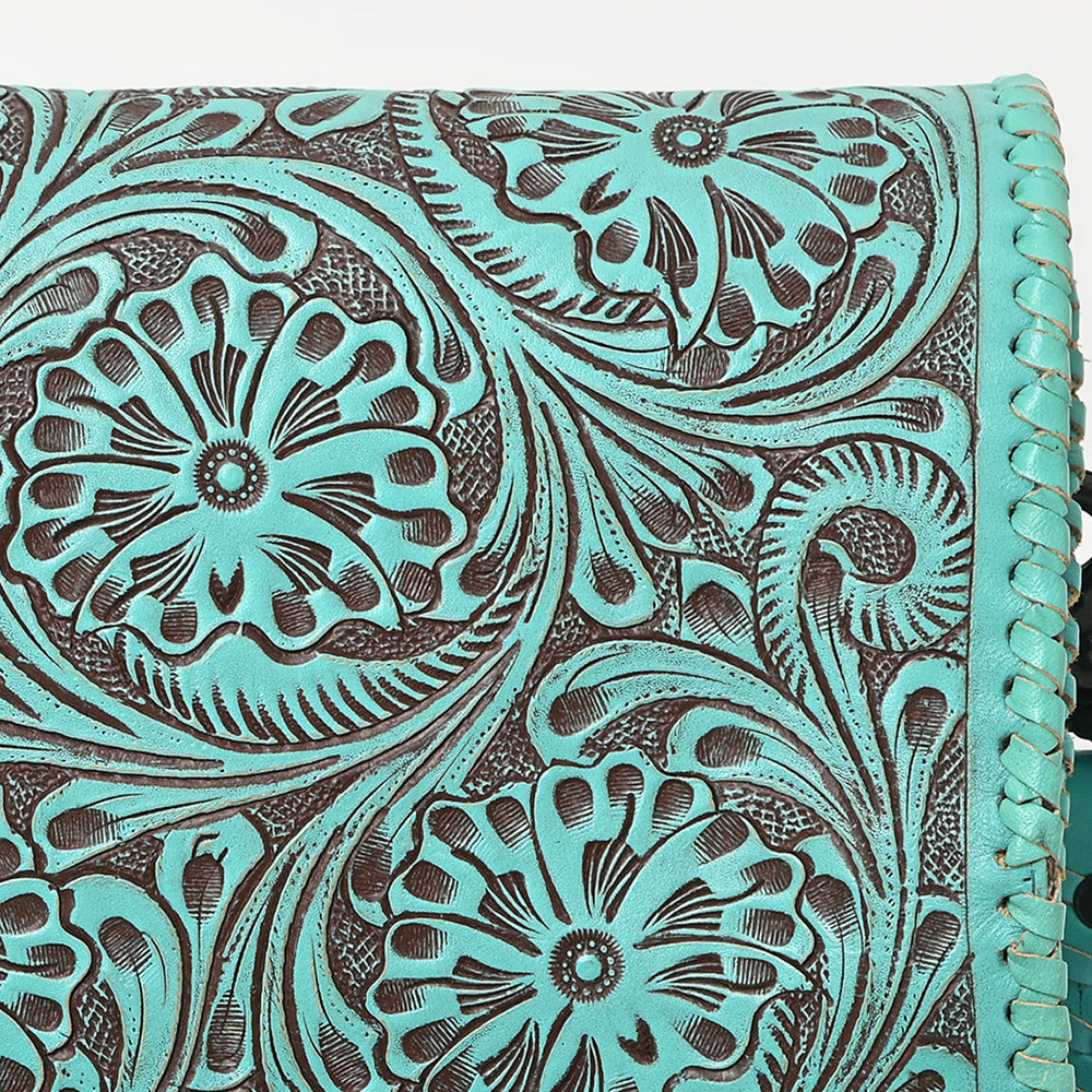 American Darling Cross Body Hand Tooled Genuine Leather Western Women Bag | Antique Tan Handbag Purse Crossbody for Cute