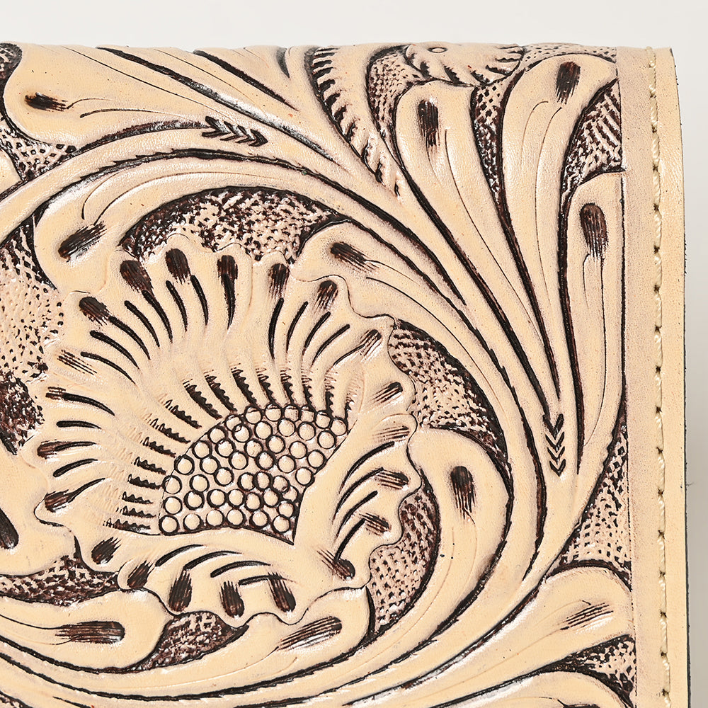 OHLAY WALLET Hand Tooled Genuine Leather women bag western handbag purse