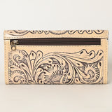 OHLAY WALLET Hand Tooled Genuine Leather women bag western handbag purse