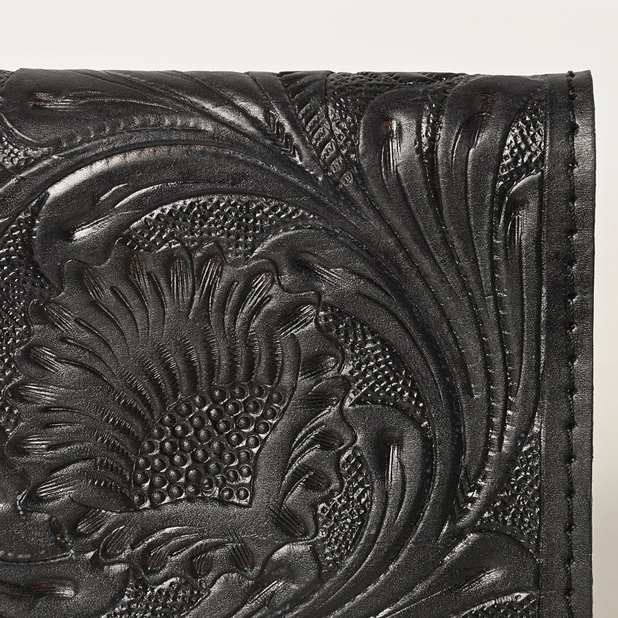 OHLAY Wallet Hand Tooled Genuine Leather Women Bag Western Handbag Purse | Womens Handbags |Leather Belt for Summer