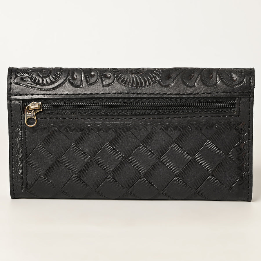 OHLAY Wallet Hand Tooled Genuine Leather Women Bag Western Handbag Purse | Womens Handbags |Leather Belt for Summer