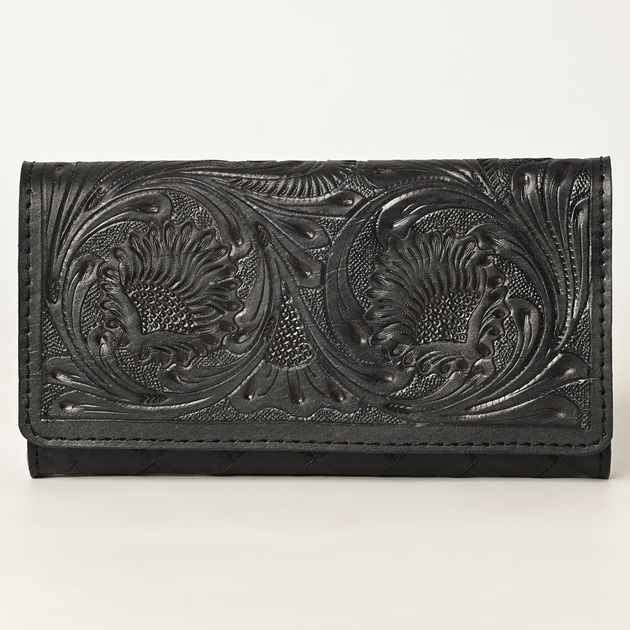 OHLAY Wallet Hand Tooled Genuine Leather Women Bag Western Handbag Purse | Womens Handbags |Leather Belt for Summer
