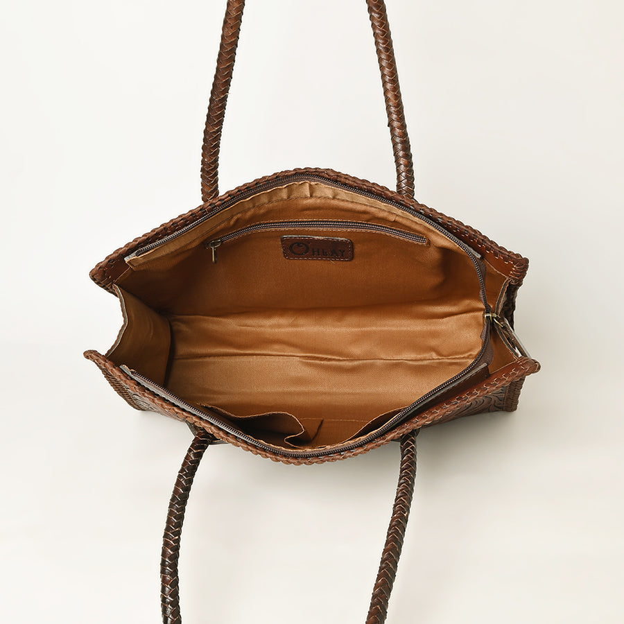 OHLAY KBG319B TOTE Hand Tooled Genuine Leather women bag western handbag purse