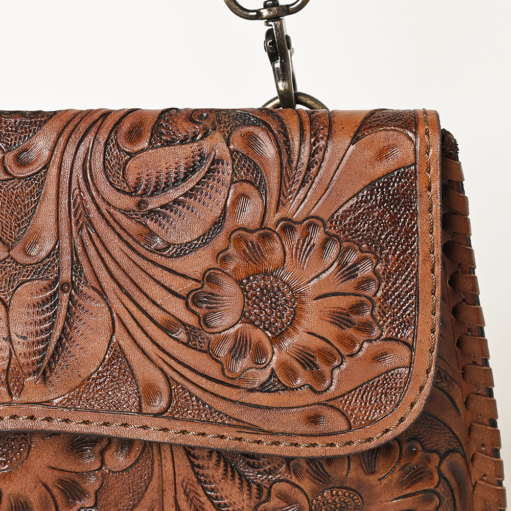OHLAY WALLET Hand Tooled Genuine Leather women bag western handbag purse