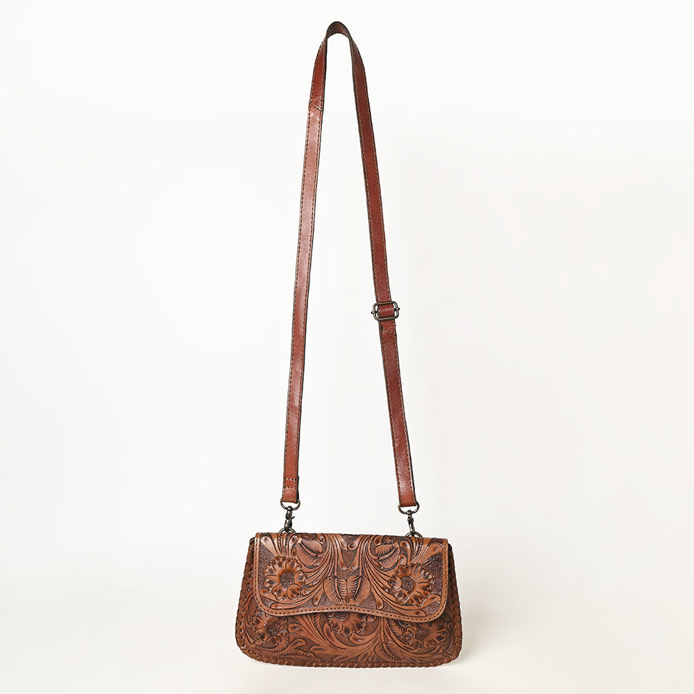 OHLAY WALLET Hand Tooled Genuine Leather women bag western handbag purse