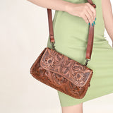 OHLAY WALLET Hand Tooled Genuine Leather women bag western handbag purse