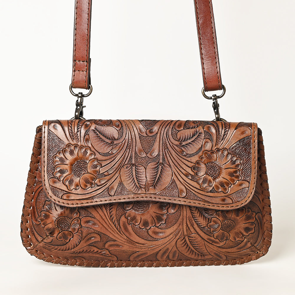 OHLAY WALLET Hand Tooled Genuine Leather women bag western handbag purse