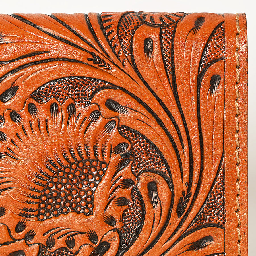 OHLAY Wallet Hand Tooled Genuine Leather Women Bag Western Handbag Purse | Womens Handbags |Leather Belt for Summer