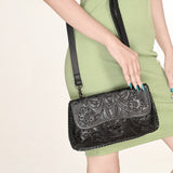 OHLAY WALLET Hand Tooled Genuine Leather women bag western handbag purse