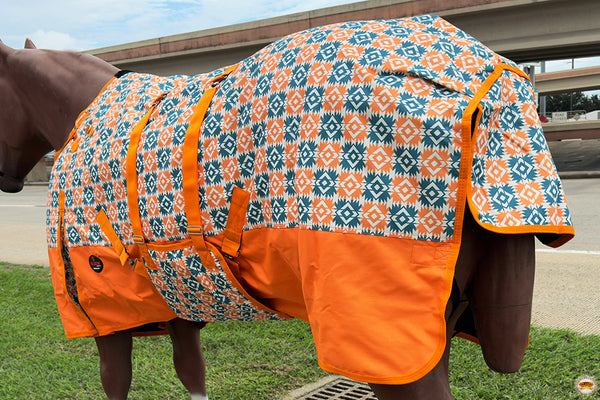 78 In Hilason 600D Winter Waterproof Poly Horse Blanket Belly Wrap Hunter Green