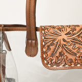 American Darling Hand Tooled Genuine Leather Women Bag Western Handbag Purse