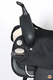 Hilason Horse Trail Pleasure Endurance Synthetic Saddle Black
