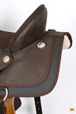 Hilason Horse Trail Pleasure Endurance Synthetic Saddle Brown